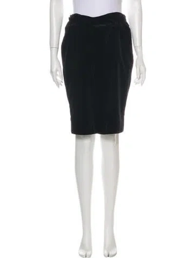 Pre-owned Luciano Barbera Knee-length Skirt In Black