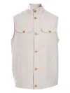 Luciano Barbera Linen Gilet