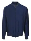 Luciano Barbera Linen Jacket In Blue