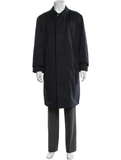 Pre-owned Luciano Barbera Overcoat In Blue