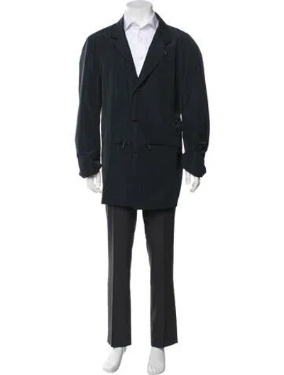 Pre-owned Luciano Barbera Overcoat In Blue