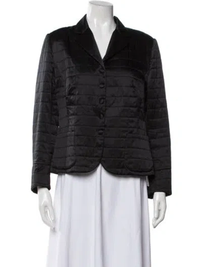 Pre-owned Luciano Barbera Silk Jacket In Black