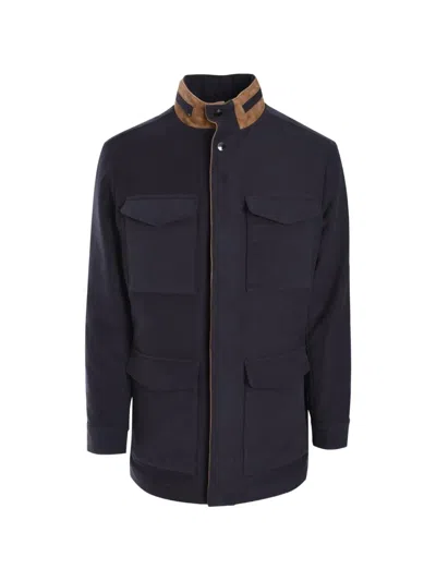 Luciano Barbera Single-breasted Coat In Black