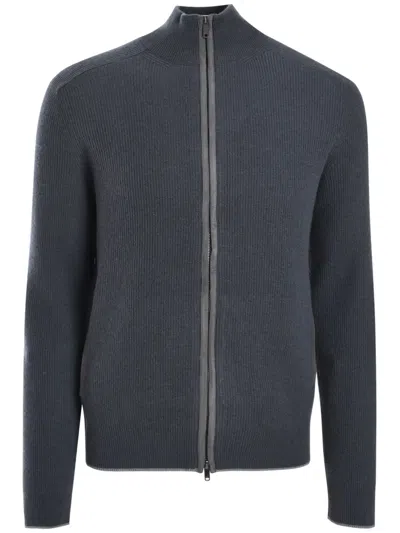 Luciano Barbera Stand-up Collar Cardigan