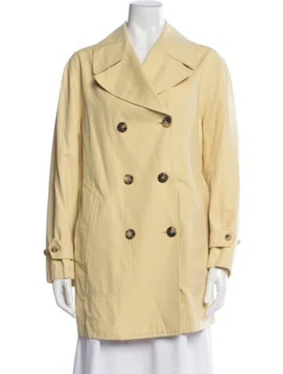 Pre-owned Luciano Barbera Trench Coat In Yellow