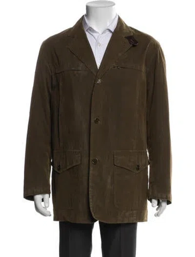 Pre-owned Luciano Barbera Utility Jacket In Green