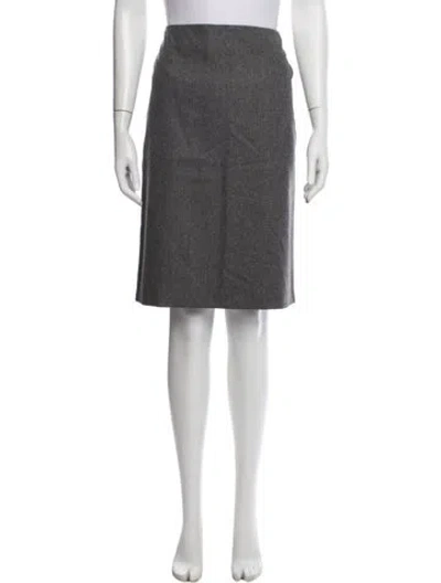 Pre-owned Luciano Barbera Vintage Knee-length Skirt In Grey