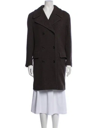 Pre-owned Luciano Barbera Vintage Wool Peacoat In Gray