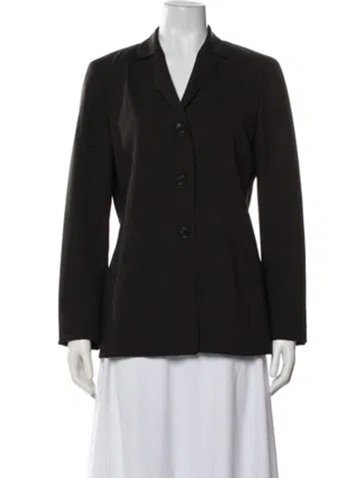 Pre-owned Luciano Barbera Virgin Wool Blazer In Black