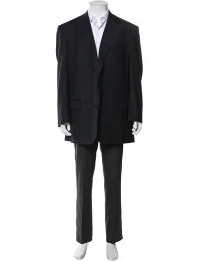 Pre-owned Luciano Barbera Wool Blazer In Black