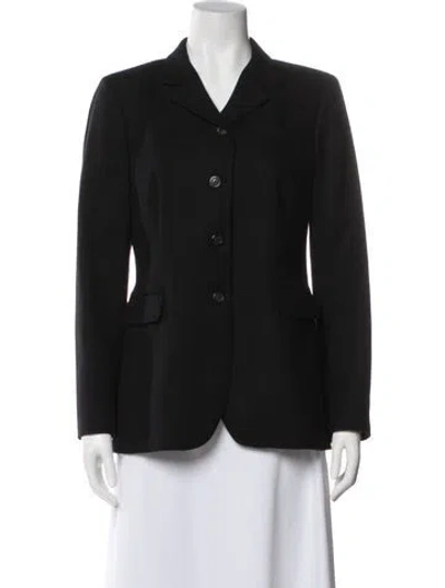 Pre-owned Luciano Barbera Wool Blazer In Black