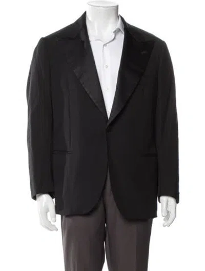 Pre-owned Luciano Barbera Wool Blazer In Black
