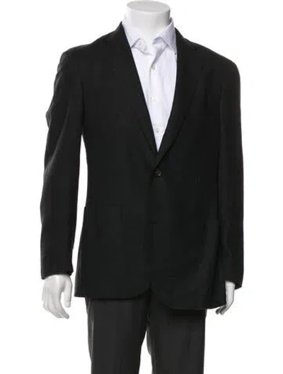 Pre-owned Luciano Barbera Wool Blazer In Black