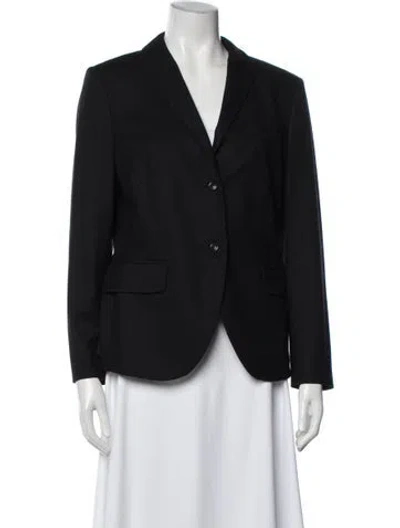 Pre-owned Luciano Barbera Wool Blazer In Black