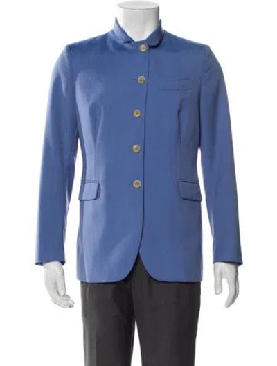 Pre-owned Luciano Barbera Wool Blazer In Blue