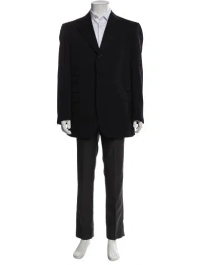 Pre-owned Luciano Barbera Wool Blazer In Blue