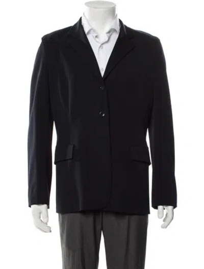 Pre-owned Luciano Barbera Wool Blazer In Blue