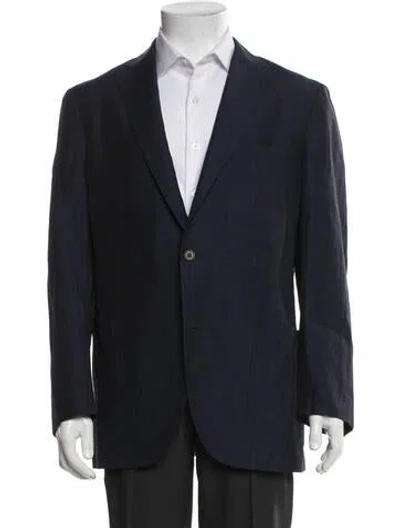 Pre-owned Luciano Barbera Wool Blazer In Blue
