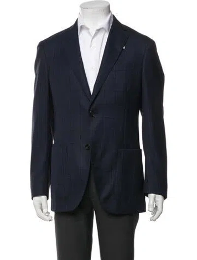 Pre-owned Luciano Barbera Wool Blazer In Blue