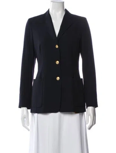 Pre-owned Luciano Barbera Wool Blazer In Blue