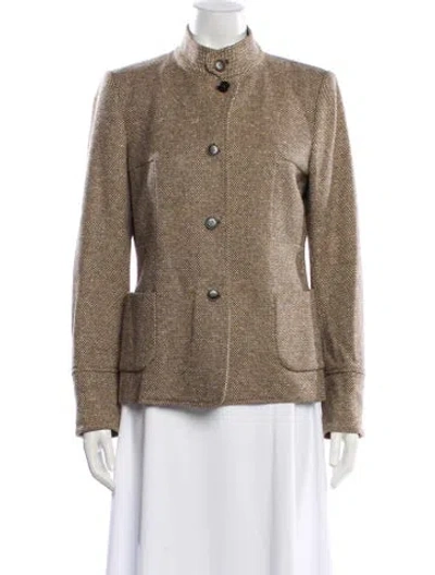 Pre-owned Luciano Barbera Wool Blazer In Brown