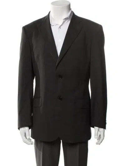 Pre-owned Luciano Barbera Wool Blazer In Green