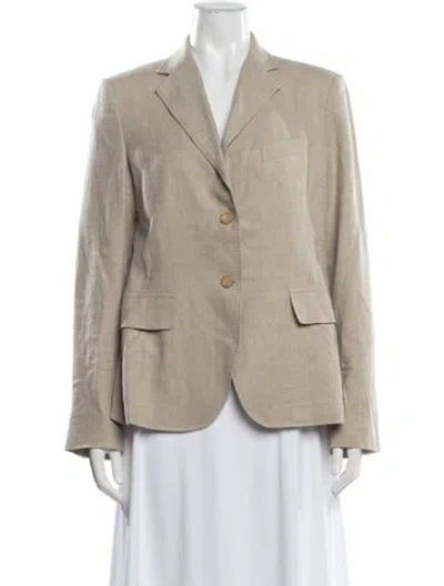 Pre-owned Luciano Barbera Wool Blazer In Neutrals
