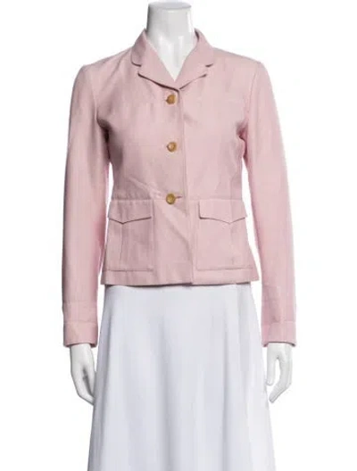 Pre-owned Luciano Barbera Wool Blazer In Pink