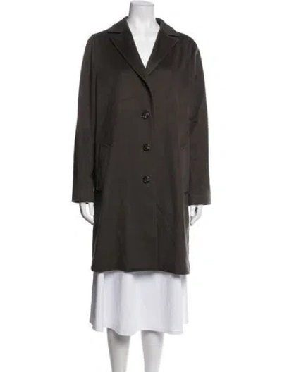 Pre-owned Luciano Barbera Wool Coat In Green