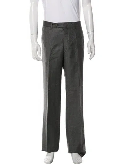 Pre-owned Luciano Barbera Wool Dress Pants In Grey