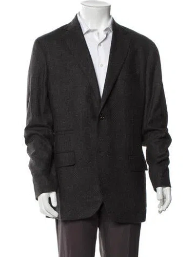 Pre-owned Luciano Barbera Wool Jacket In Gray