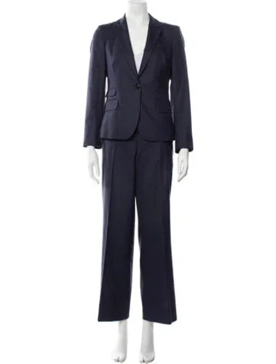 Pre-owned Luciano Barbera Wool Pantsuit In Blue
