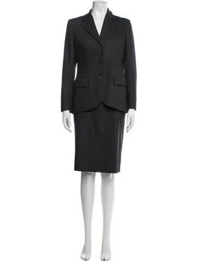 Pre-owned Luciano Barbera Wool Pantsuit In Grey