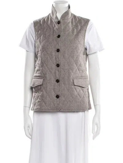 Pre-owned Luciano Barbera Wool Vest In Gray