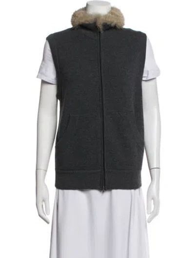Pre-owned Luciano Barbera Wool Vest In Grey