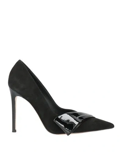 Luciano Padovan Woman Pumps Black Size 8 Leather