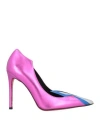 Luciano Padovan Woman Pumps Fuchsia Size 8 Leather In Multi