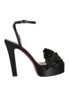 Luciano Padovan Woman Sandals Black Size 8 Textile Fibers