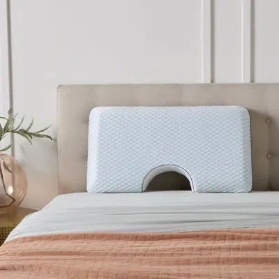 Lucid Bamboo Charcoal And Gel Memory Foam Soft-medium Support Pillow In White