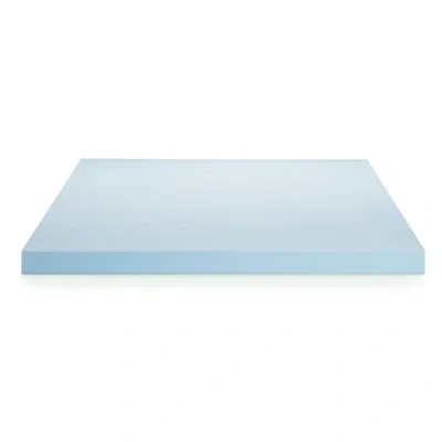 Lucid Gel And Aloe Infused Memory Foam Mattress Topper In Blue