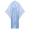 Luciela Women's Blue Bell-sleeved Kimono In Blue