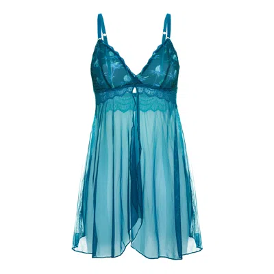 Luciela Women's Green Teal Thistle Baby Doll