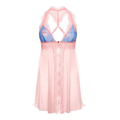 Luciela Women's Pink / Purple / Blue Pink Poppy Baby Doll In Pink/purple/blue