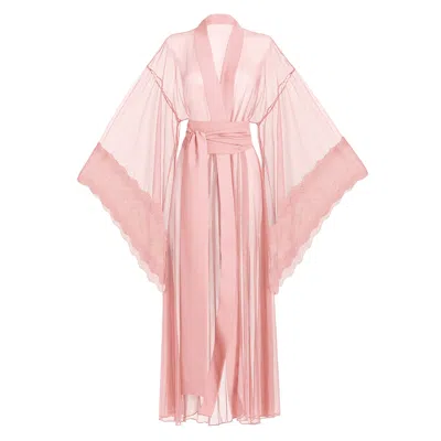 Luciela Women's Pink / Purple Pink Bell-sleeved Kimono In Pink/purple