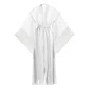 Luciela Women's White Bell-sleeved Kimono In White