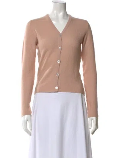 Pre-owned Lucien Pellat-finet Cashmere V-neck Sweater In Pink