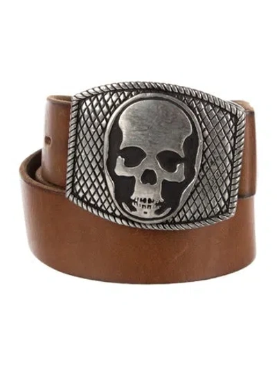 Pre-owned Lucien Pellat-finet Leather Belt In Neutrals