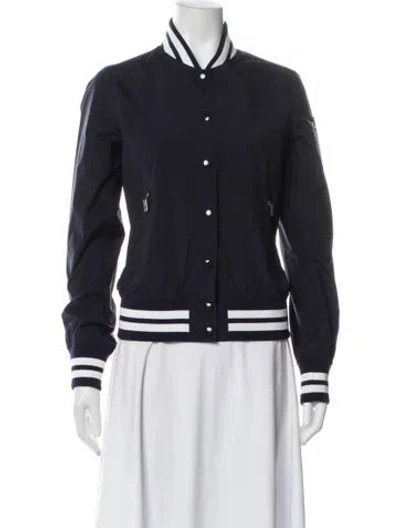 Pre-owned Lucien Pellat-finet Vintage Bomber Jacket In Gray