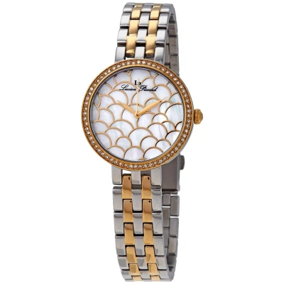 Lucien Piccard Ava Mother Of Pearl Dial Ladies Watch Lp-28022-sg-22mop In Two Tone  / Gold Tone / Mother Of Pearl