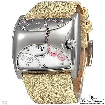 Pre-owned Lucien Piccard Junior Barletta Swiss Ladies With Diamonds & Sapphires Watch.new
